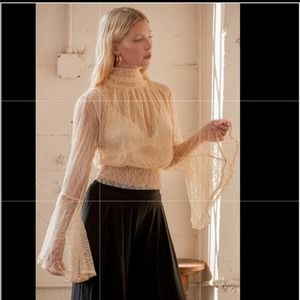 NWT Free People Rule Breaker Top in size S in Tea